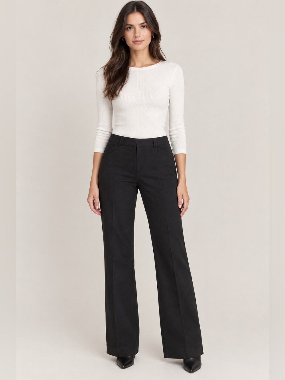 Ricki's Black Dress Pants 10 Wide Legs Slacks Workwear Office Career Minimalist